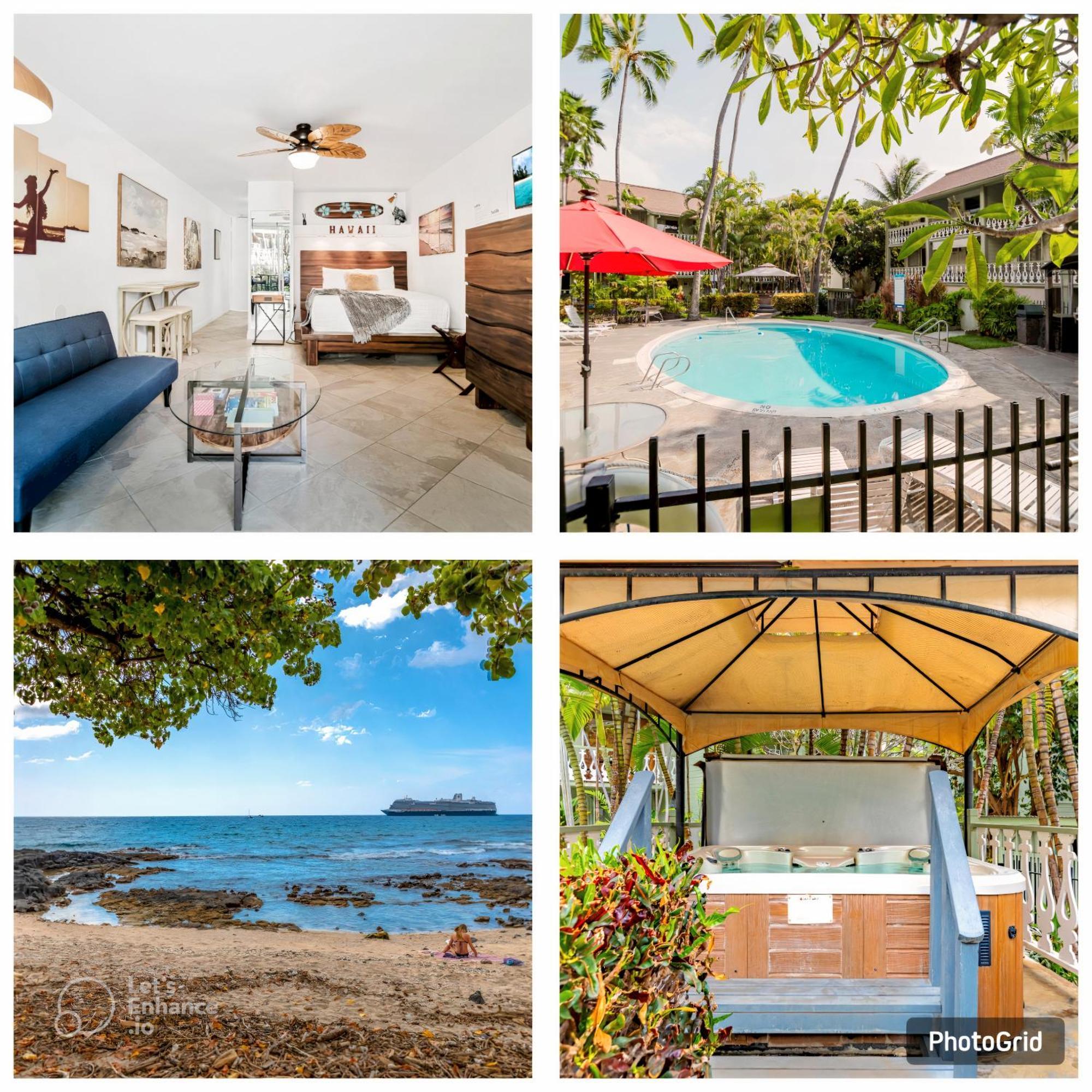 Downtown Hawaiian Paradise Condo With Hot Tub, Pool & Beach - Kona Islander Inn Kailua-Kona Zewnętrze zdjęcie